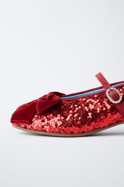 SEQUIN HEELED SHOES WITH BOW - Zara фото 7