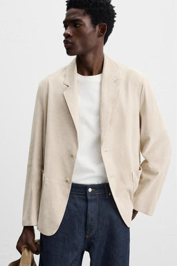 SUEDE LEATHER BLAZER - Zara фото 13