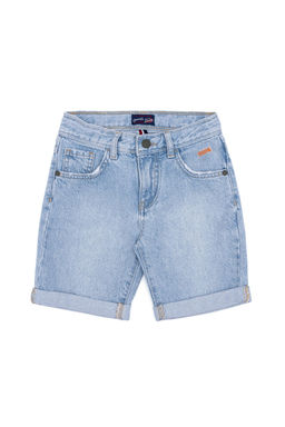 Мальчик Синий Деним Бермуды - U.s. polo assn фото 4