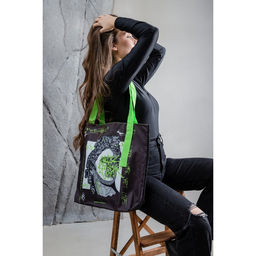 Сумка-шопер Scupture без молнии с подкладкой, цвет чёрный - Nazamok фото 9