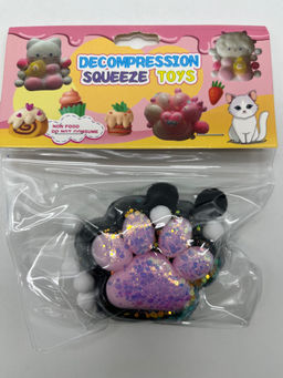 Мякиш DECOMPRESSION SQUEEZE TOYS - Лапка черная 16 шт в уп - Storyland фото 2