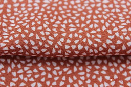 Штапель Мелкая рябь цв.терракотовый, ш.1.45м, вискоза-100%, 90гр/м.кв - Купава фото 3