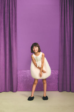 FAUX FUR EFFECT CONTRAST MINI DRESS HARRY LAMBERT FOR ZARA X DISNEY  фото 3