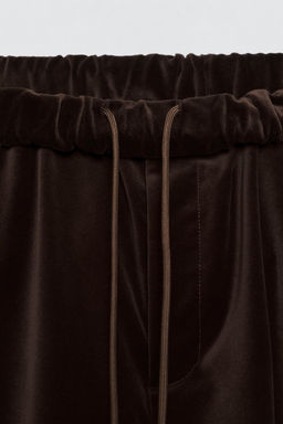 RELAXED FIT VELVET TROUSERS SOSHIOTSUKI X ZARA фото 6