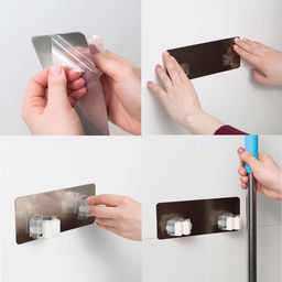 Держатель для уборочного инвентаря двойной, арт. 74895 - Полимербыт фото 6