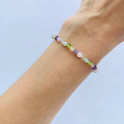 Браслет Самоцветы микс огранка 19 см +