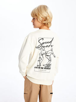 Bisiklet Yaka Erkek ?ocuk Sweatshirt