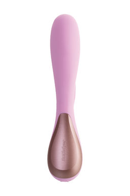 Нереалистичный вибратор Satisfyer Mono Flex, силикон, розовый, 20,4 см.