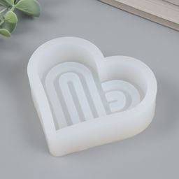 Молд силикононовый «Абстракция. Сердце» 10,3 х 9,5 х 2,5 см