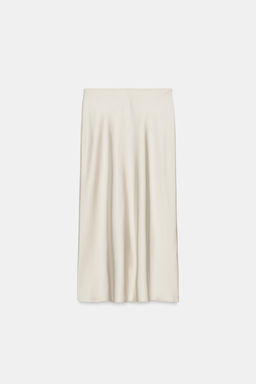 FALDA MIDI SATINADA / Hielo - Zara фото 2