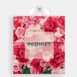 Цена за 50 шт. Пакет «Изобилие пионов», полиэтиленовый, с петлевой ручкой, 42×38 см, 37 мкм