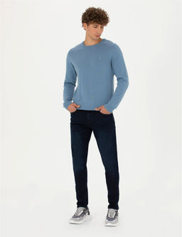 Lacivert Slim Fit Jean Pantolon - Pierre cardin фото 3
