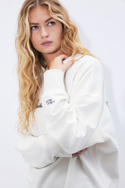 Sudadera oversize con estampado - H&m фото 3