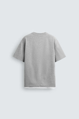 CAMISETA ACABADOS DOBLES CONTRASTE / Gris vigor?
