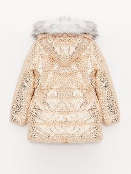 Kap??onlu Bask?l? K?z ?ocuk Mont - Waikiki фото 2