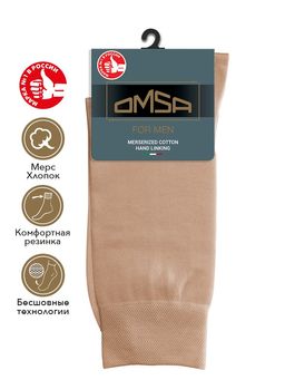 OMSA CLASSIC 206 носки муж.* - beige  фото 6