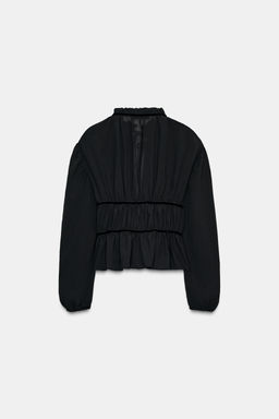 GEORGETTE BLOUSE WITH VELVET TIES - Zara фото 6