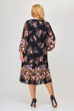 Платье Svetlana Style 1754 черный+цветы