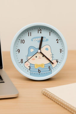 Часы-будильник Playful cat, blue