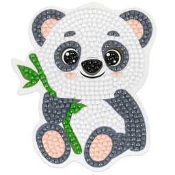 Кристальная (алмазная) мозаика ФРЕЯ ALVM-090 магнит Панда 9 х 10 см