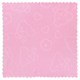Салфетка микрофибра 30х30см "Фигурная" розовый (Китай)