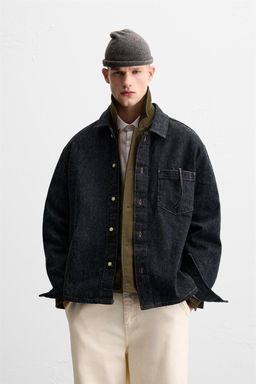 BRUSHED TEXTURE DENIM SHIRT - Zara фото 2