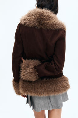 Chaqueta con ribetes efecto pelo - H&m фото 3