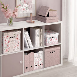 VAL JR-BCTN-4Smix Короб картонный, складной, малый, 25*33*18.5 см, 2 цвета, набор 4 шт., JARDIN, шт