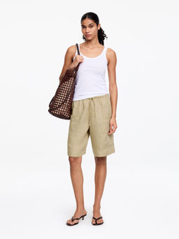 Pantalones cortos de lino - H&m фото 3
