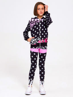 Толстовка "Звезды",чёрно-белый