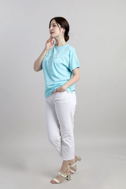 CRB wear/ CSMW 60393-49 Футболка женская,светлая бирюза/Ex.Cherubino фото 4