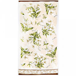 "Япония-2012" Полотенце махровое 70х140см, плотность 300гр/м2, 100% хлопок, "Ландыш", бежевый, Bolangde (Китай)