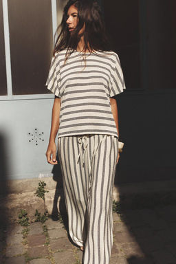 RUSTIC STRAIGHT-LEG TROUSERS - Zara фото 16