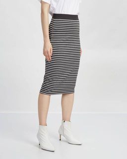 Юбка-миди в полоску - Incity фото 6