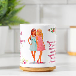 Кружка сублимация Любимой подруге дорогая подруга моя, c нанесением - Дарим Красиво фото 10