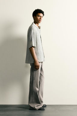 CAMISA RELAXED FIT RELIEVE / Gris claro - Zara фото 4