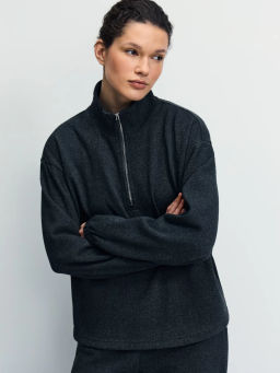 Толстовка на молнии оверсайз / Zarina