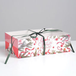 Коробка для капкейка «С Новым годом!», 23×16×7.5 см