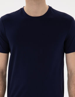Lacivert Slim Fit Merserize Basic Ti__rt - Pierre cardin фото 13