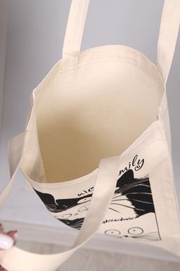 Сумка шоппер Пушистики, молочный - Оптима фото 5