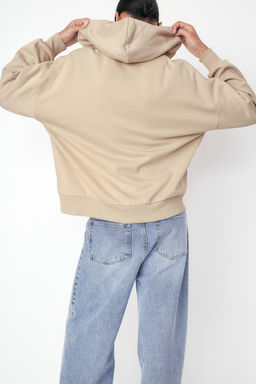 Chaqueta sudadera oversize con capucha y motivo - H&m фото 5