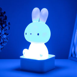 Фигурка светящаяся RISALUX «Зайчик», LED-ночник, от USB или батареек 4×АА, белый, 9×9×19 см