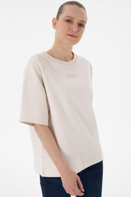 Kad_n Krem Ti__rt Sepette S_rpriz _ndirim - U.s. polo assn фото 3