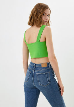 Блузка-топ с глубоким квадратным вырезом - Incity фото 13