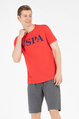 Мужская красная базовая футболка с круглым вырезом - U.s. polo assn фото 15