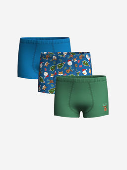 Y?lba?? Temal? Erkek ?ocuk Boxer 3l?