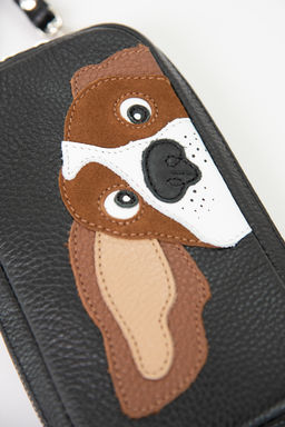 Сумка с аппликацией ДС- 632-363 черный - Protege фото 5