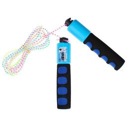 Скакалка спортивная ONLYTOP, 2.7 м, регулируемая, со счётчиком, цвет МИКС