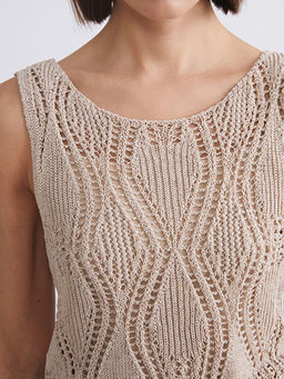 Bisiklet Yaka Ajurlu Kad?n Triko Atlet