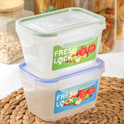 Контейнер пищевой с герметичной крышкой, 770 мл, прозрачный. крышка микс